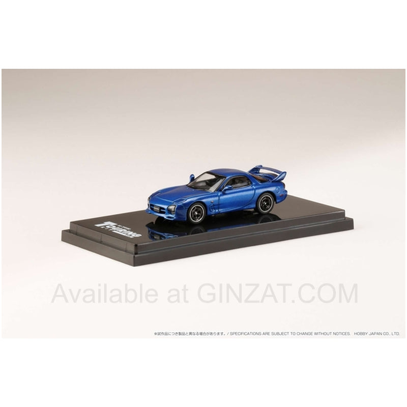 Efini RX-7 FD3S A-Spec Mazda Speed Innocent Blue Mica, Hobby Japan diecast model car