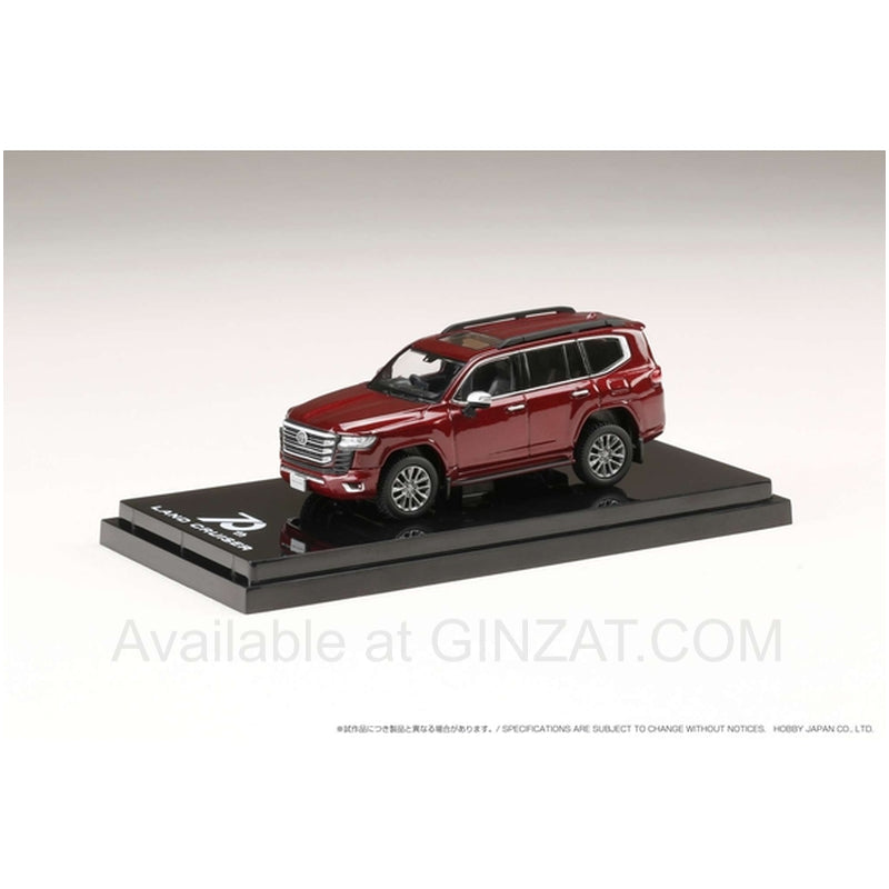 Toyota Land Cruiser (JA300W) ZX Dark Red Mica Metallic / Black Interior, Hobby Japan diecast model car