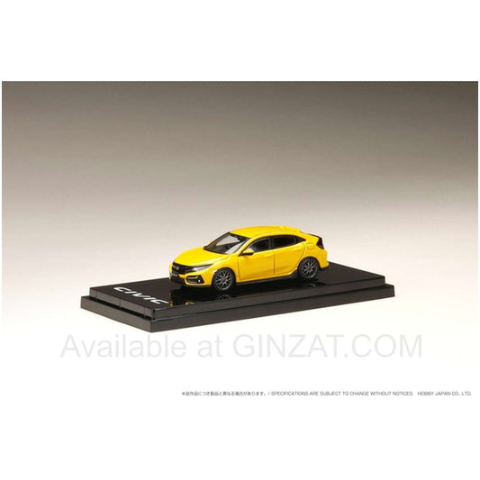 Honda Civic Hatchback (FK7) 2020 Custom Version Yellow (Custom Color), Hobby Japan diecast model car