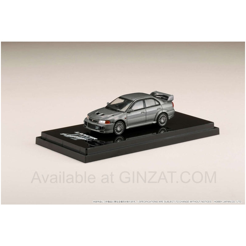 Mitsubishi Lancer GSR Evolution 6 (CP9A) 1999 Gray Metallic (Custom Color), Hobby Japan diecast model car