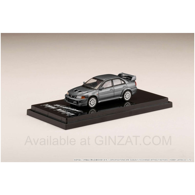 Mitsubishi Lancer GSR Evolution 6 (T.M.E) (CP9A) 2000 Gray Metallic (Custom Color), Hobby Japan diecast model car