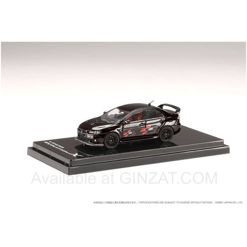 Mitsubishi Lancer Evolution X Ralliart Phantom Black, Hobby Japan diecast model car