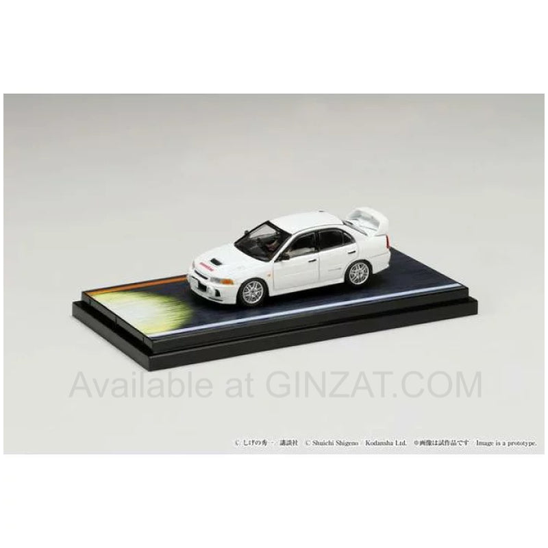 Mitsubishi Lancer RS Evolution IV [Initial D VS.Takumi Fujiwara] w/Seiji Iwaki Figure, Hobby Japan diecast model car