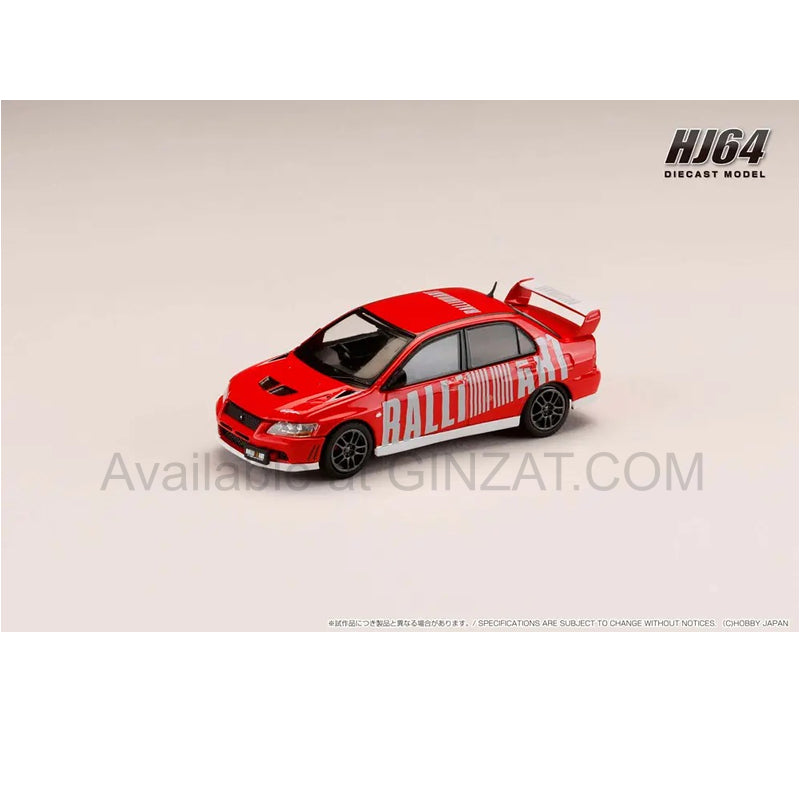 Mitsubishi Lancer Evolution 7 GSR RALLIART Parma Red, Hobby Japan diecast model car