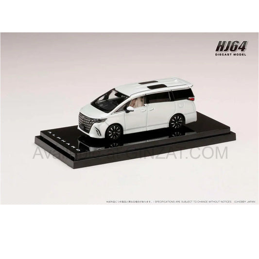 Toyota Alphard Executive Lounge Platinum White Pearl Mica, Hobby Japan diecast model car