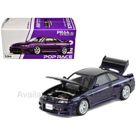 GTR NISMO 400R Midnight Purple, POP Race diecast model car