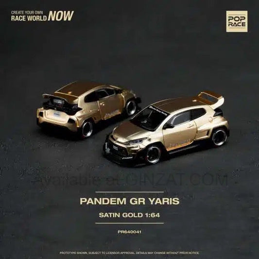 Pandem GR Yaris GOLD, POP Race diecast model car