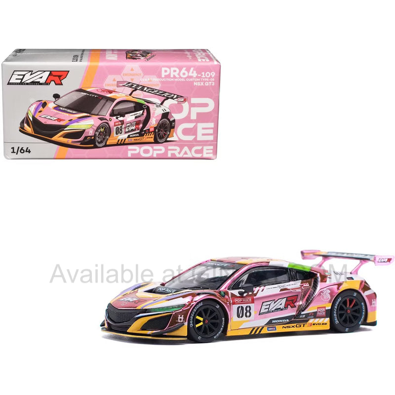 EVA RT Production Model Custom Type-08 NSX GT3, POP Race diecast model car