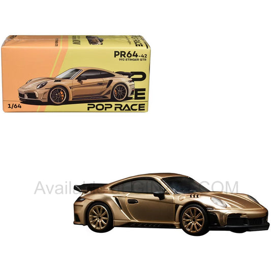 992 Stinger GTR Gold, POP Race diecast model car