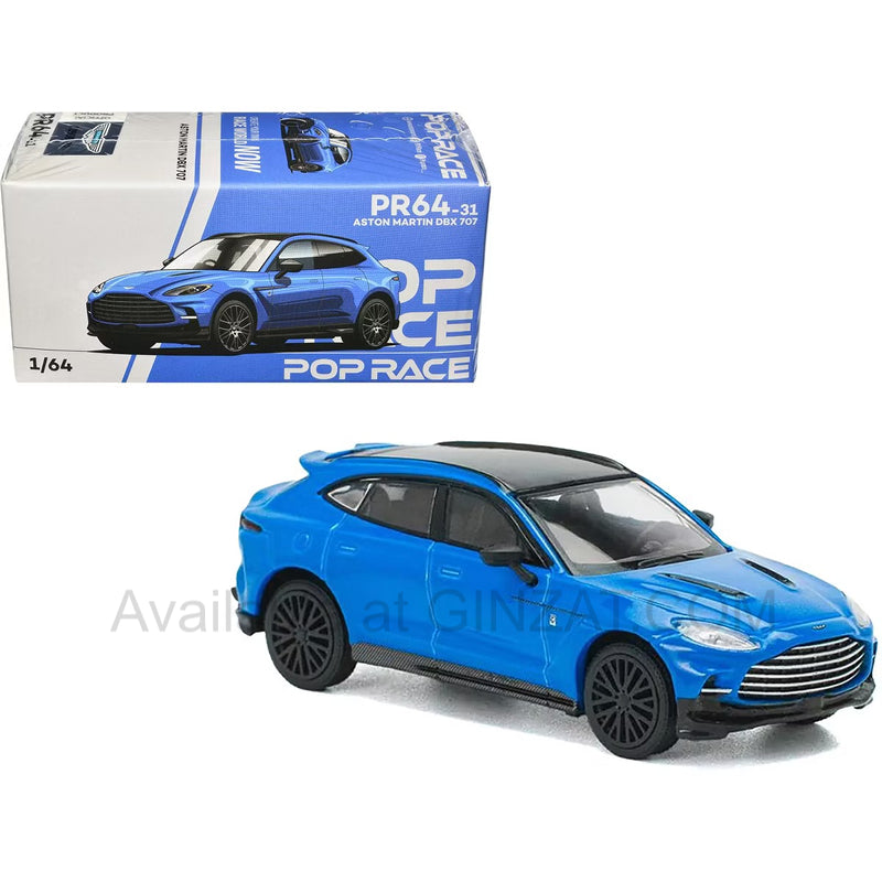 Aston Martin DBX707 BLUE, POP Race diecast model car