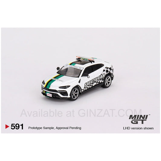 Lamborghini Urus 2022 Macau GP Official Safety Car, Mini GT No. 591 diecast model car