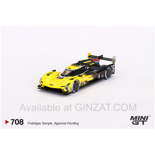 Cadillac V-Series.R #01 2023 IMSA Daytona 24 Hrs 3rd Place Cadillac Racing, Mini GT No. 708 diecast model car