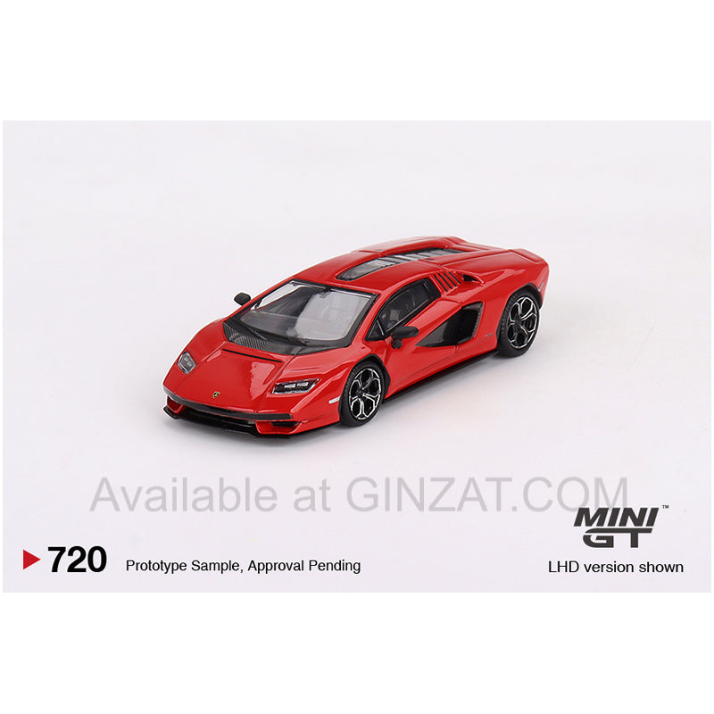 Lamborghini Countach LPI 800-4 Rosso Mars, Mini GT No. 720 diecast model car