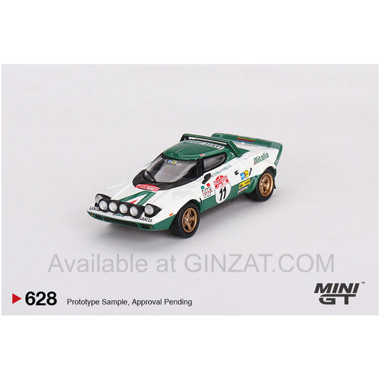 Lancia Stratos HF #11 1975 Rally Sanremo Winner, Mini GT No. 628 diecast model car