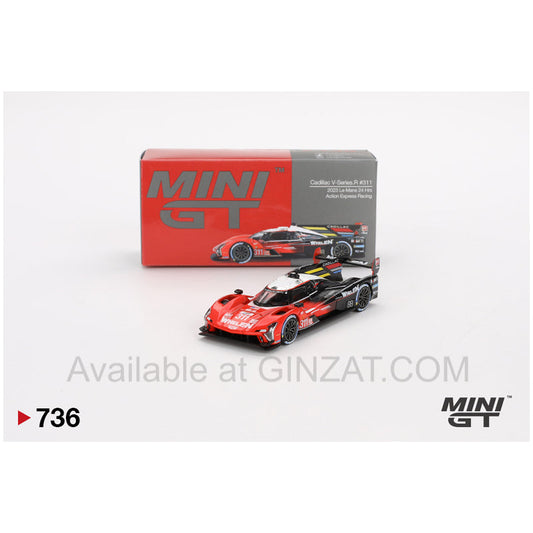 Cadillac V-Series.R #311 2023 Le Mans 24 Hrs Action Express Racing, MINI GT No.736 diecast model car