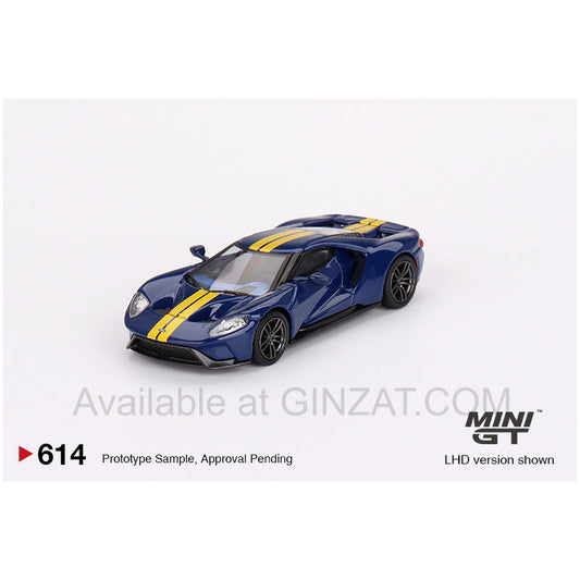 Ford GT Sunoco Blue (LHD) (Diecast Car), MINI GT No.614 diecast model car