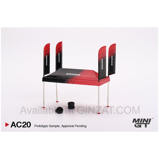 Paddock Service Tent Set – ADVAN, Mini GT diecast model 