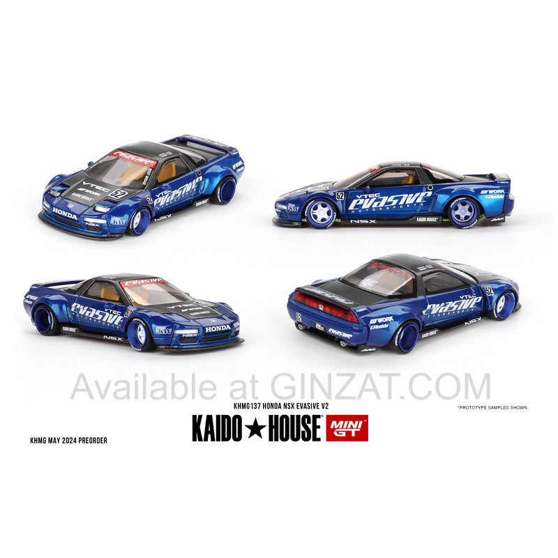 Honda NSX Evasive V2, Mini GT X Kaido House No. 137 diecast model car