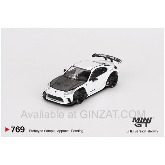 Toyota GR86 LB★Nation White, Mini GT No. 769 diecast model car