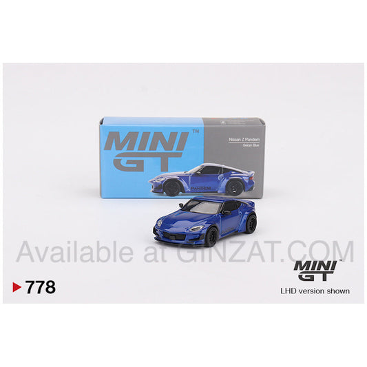 Nissan Z Pandem Seiran Blue, MINI GT No.778 diecast model car