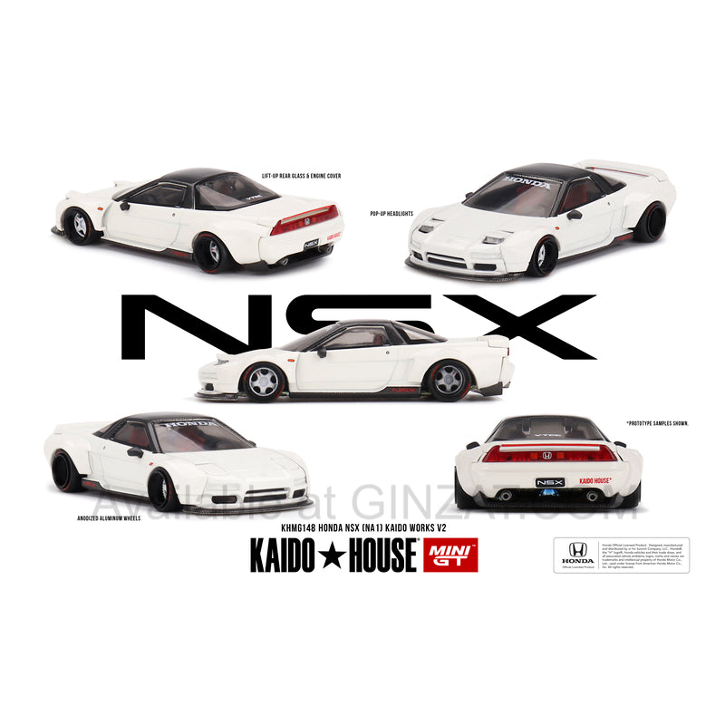 MINI GT 1/64 Honda NSX (NA1), Mini GT x Kaido House No. 148 diecast model car