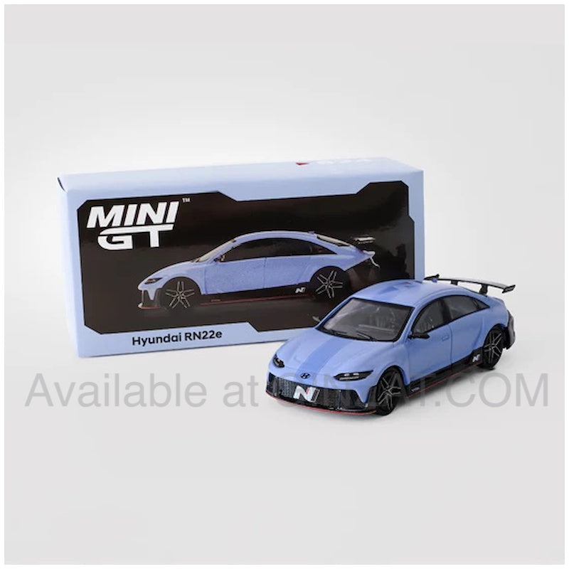 Hyundai RN22e - Vision Blue, Mini GT No.824 diecast model car