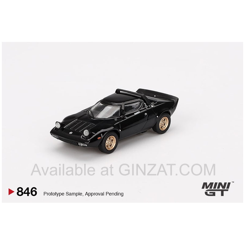 Lancia Stratos HF Stradale Nero Black, Mini GT No. 846 diecast model car