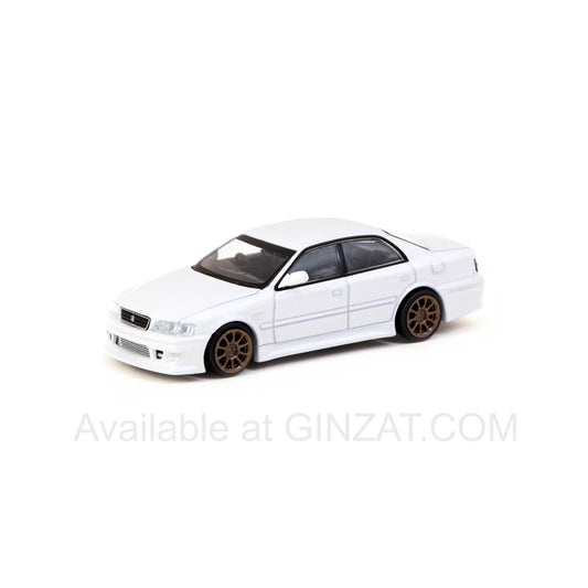 VERTEX Toyota Chaser JZX100 (White Metallic), Tarmac Works diecast model car