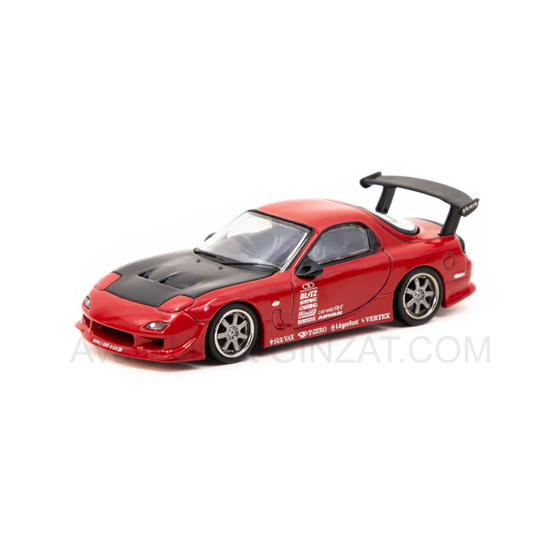 VERTEX Mazda RX-7 FD3S Red, Tarmac Works diecast model car