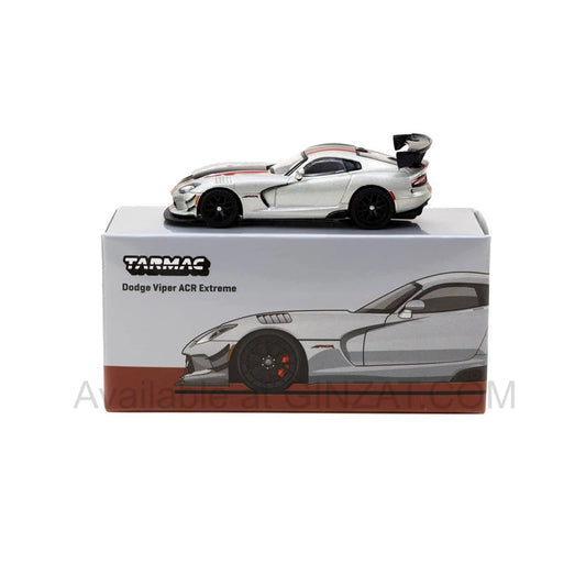 Tarmac Works 1/64 Dodge Viper ACR Extreme Silver Metallic