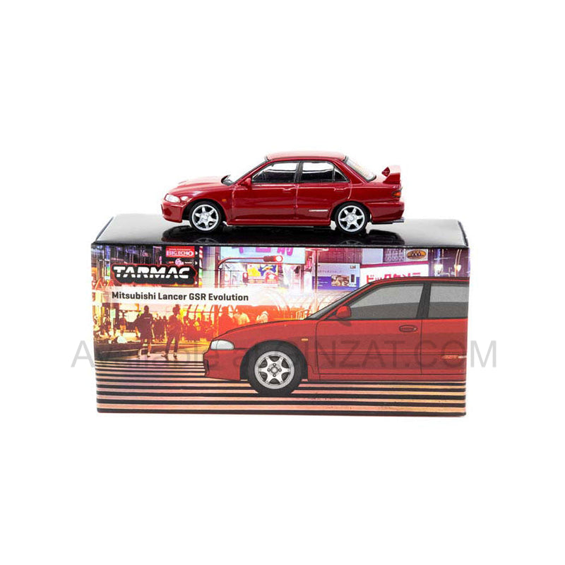 Mitsubishi Lancer GSR Evolution Red, Tarmac Works diecast model car