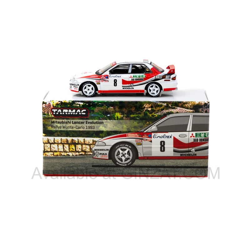 Mitsubishi Lancer Evolution Rallye Monte-Carlo 1993 K.Eriksson/S.Parmander, Tarmac Works 1/64 diecast model car