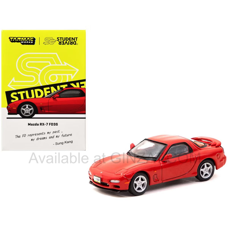 Mazda RX-7 FD3S Red, Tarmac Works diecast model car