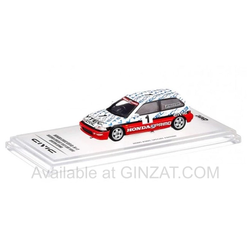 Honda Civic EF9 Gr.N #1 Suzuka Circuit Test Car 1990 Ayrton Senna, INNO64 diecast model car