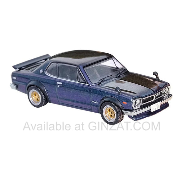 Nissan Skyline 2000 GT-R (KPGC10) Midnight Purple II, INNO64 diecast model car