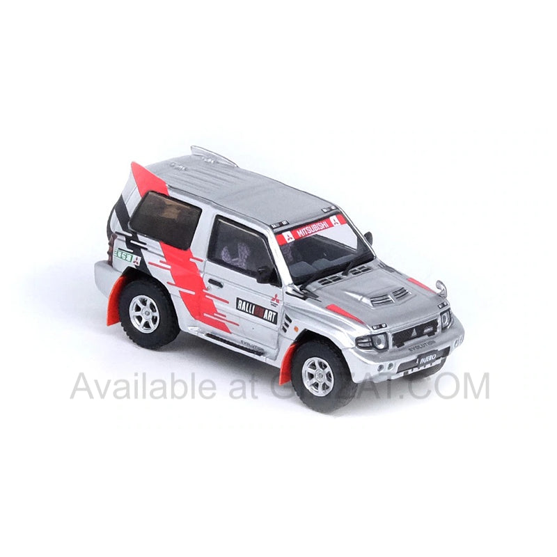 Mitsubishi Pajero Evolution `RALLIART` Silver, INNO64 diecast model car