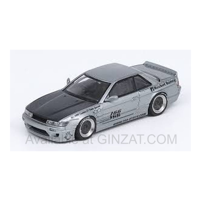 Nissan Silvia (S13) V1 Pandem Rocket Bunny Silver, INNO64 diecast model car