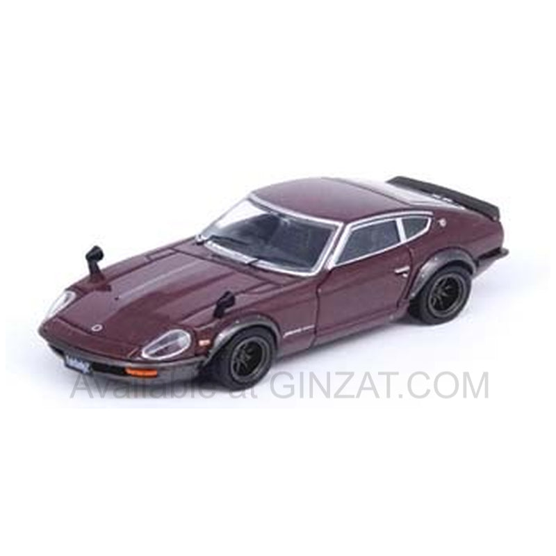 Nissan Fairlady 240ZG (HS30) Maroon, INNO64 diecast model car