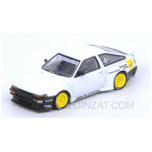 Toyota AE86 Sprinter Trueno Pandem / Rocket Bunny White, INNO64 diecast model car