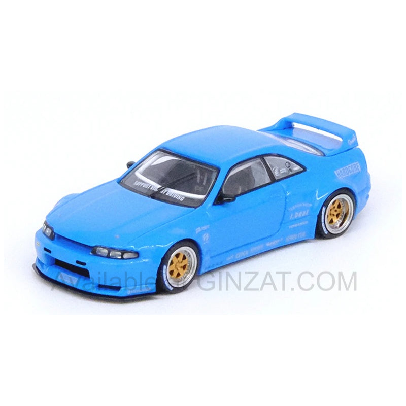 Nissan Skyline GT-R (R33) Pandem / Rocket Bunny Blue, INNO64 diecast model car