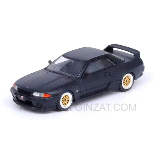 Nissan Skyline GT-R (R32) Matt Black The Diecast Company Special Edition , INNO64 diecast model car