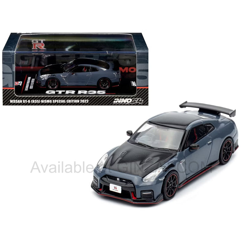 Nissan GT-R (R35) NISMO Special Edition 2022 Stealth Gray, INNO64 diecast model car