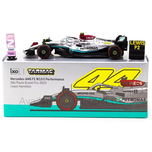 Mercedes-AMG F1 W13 E Performance Sao Paulo Grand Prix 2022, Tarmac Works 1/64 diecast model car