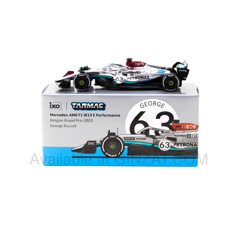 Mercedes-AMG F1 W13 E Performance Belgian Grand Prix 2022, Tarmac Works diecst model car