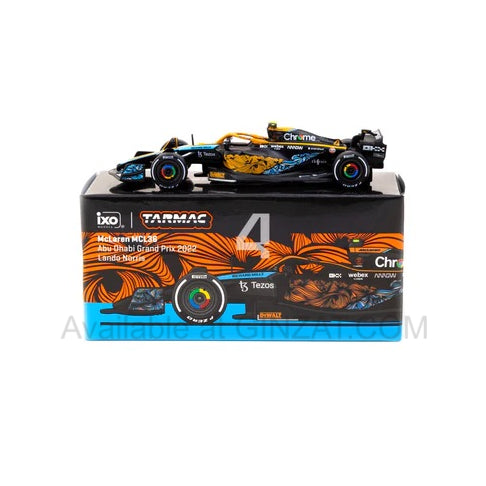 McLaren MCL36 Abu Dhabi Grand Prix 2022, Tarmac Works diecst model car 