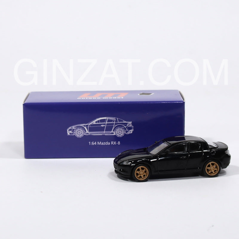 Mazda RX-8 Black, unique model 1/64 diecast model car