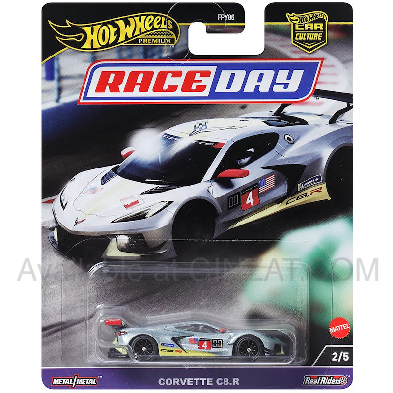 Corvette C8.R , Hot Wheels Premium  (Race Day) diecast model car