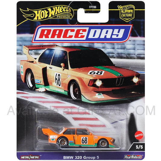 BMW 320 Group 5, Hot Wheels Premium  (Race Day) diecast model car