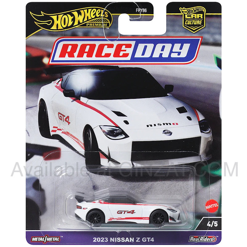 2023 Nissan Z GT4, Hot Wheels Premium  (Race Day) diecast model car