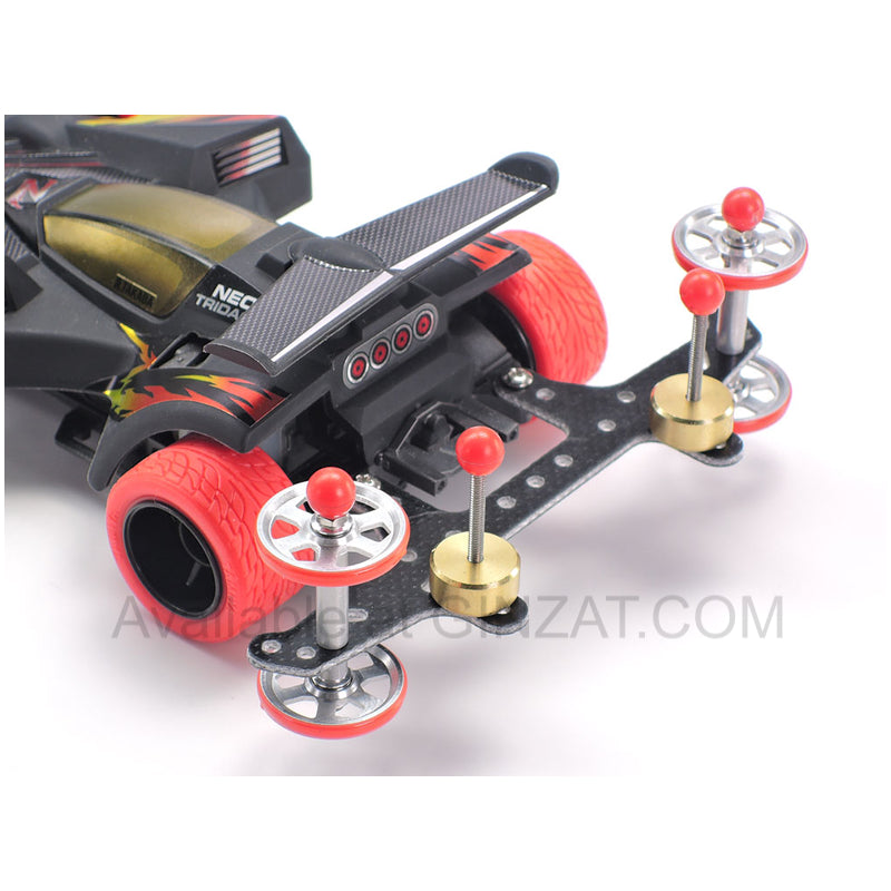 Tamiya Mini 4WD Upgrade Parts HG 17mm ALUMINUM BALL-RACE ROLLERS (RINGLESS)